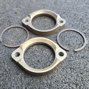 Harley Davidson 1 Paar Flange mit Sprengring Krümmer